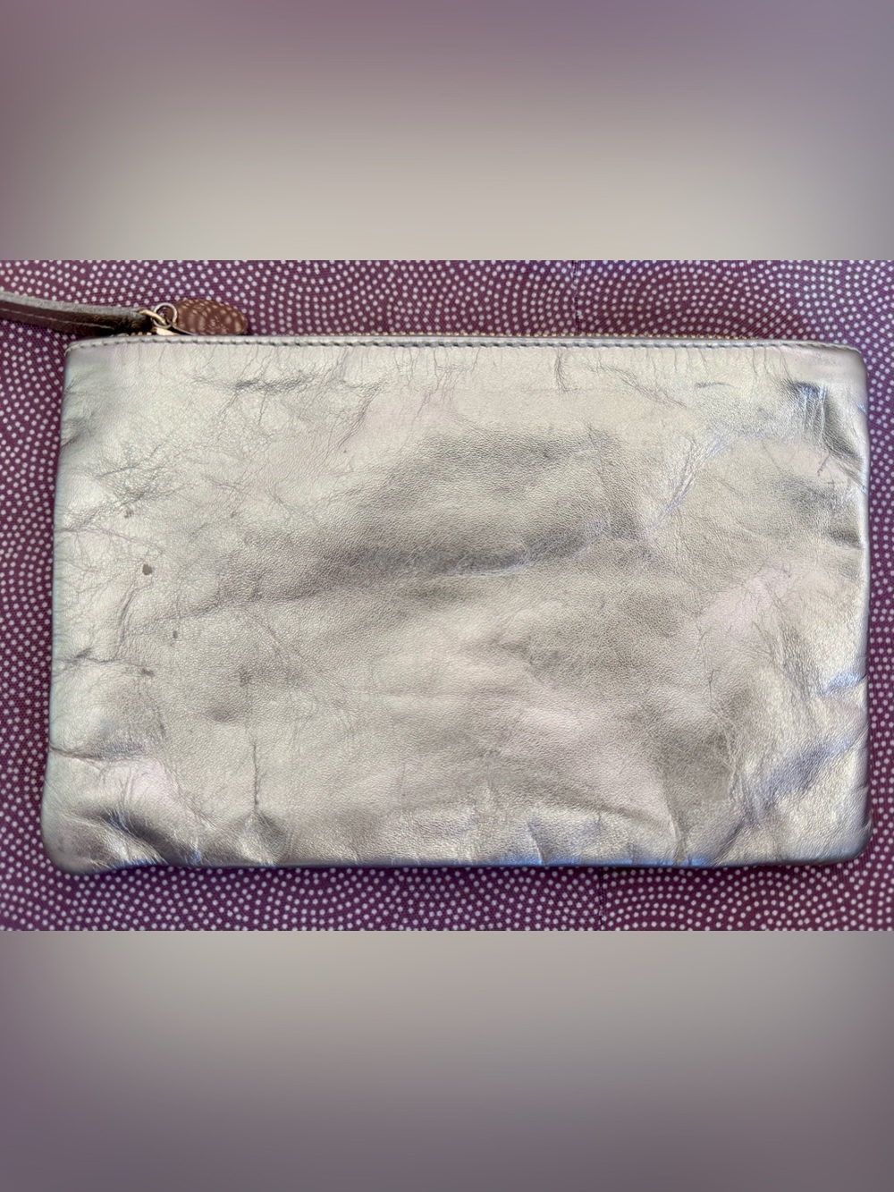 Clare V - wallet clutch in pale gold